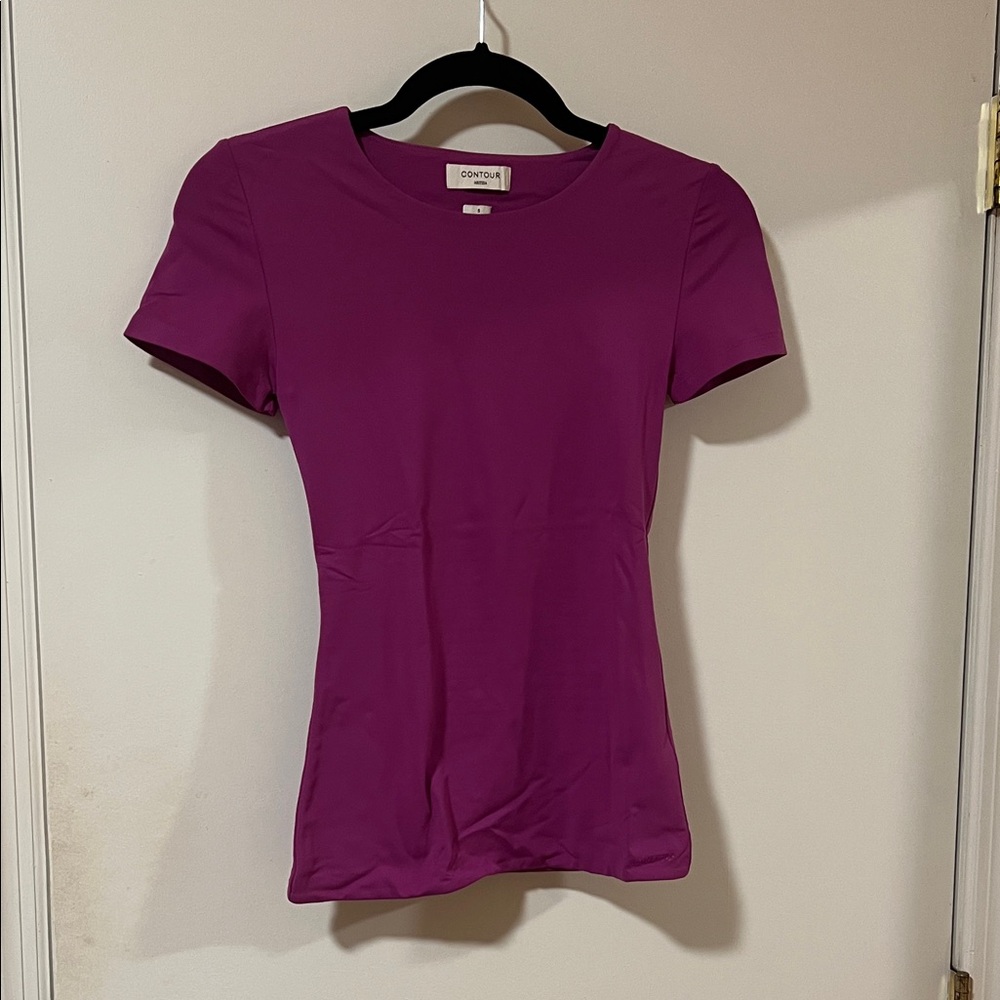 Aritzia Rich Purple Short Sleeve Tee
